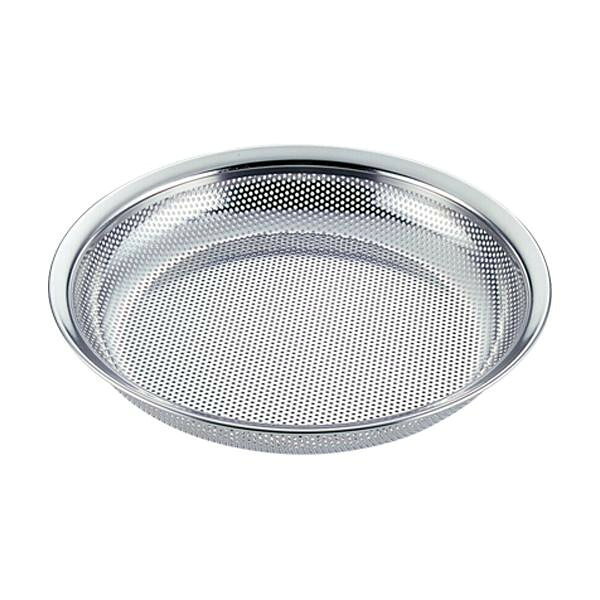 食材の水切りにオススメ!ステンレス製の盆ザルボールです。サイズ290×高さ34mm個装サイズ：5.2×32.0×27.2cm重量個装重量：240g仕様板厚:0.5mm厚 中目:穴径1.5mm生産国日本食材の水切りにオススメ!浅型ボールとセットで使えます。ステンレス製の盆ザルボールです。fk094igrjs