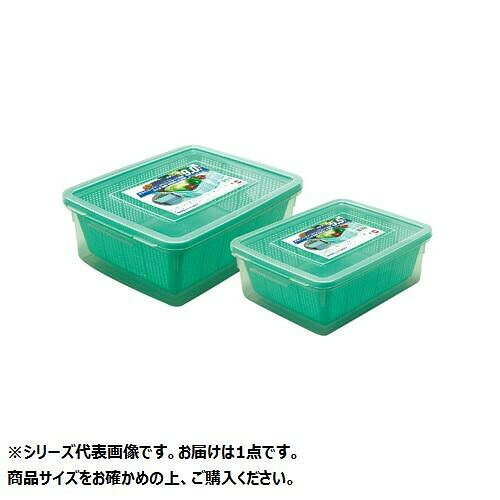 ざるコン角 グリーン 14L 011487-001
