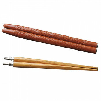 萬洋 つなぎ箸 渦巻き 朱 26-063