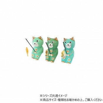 置くだけでほっこり愛くるしさ満点の釣りネコたち。デスクやパソコン、シェルフや窓際など色々な所にちょこんと座らせてあげてください。サイズ約7.5×7.5×H16cm個装サイズ：16×6×6cm重量個装重量：110g素材・材質木生産国インドネシ...