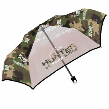 中谷 傘 ミリタリークール折 カーキ Kid's 折傘 515-047