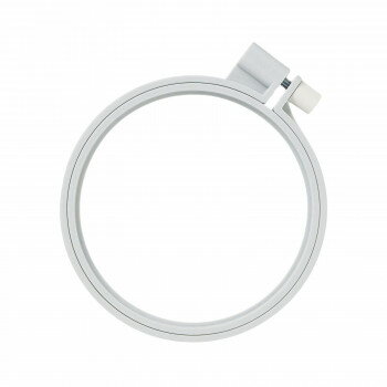 クロバー カラフル刺しゅう枠10cm グレー 57-258