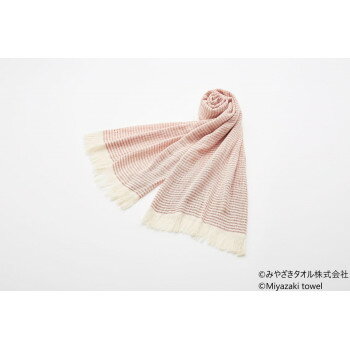 みやざきタオル 今治ショール シマシマ 180cm×70cm No.1 レッド みやざきタオル 今治ショール シマシマ 180cm×70cm No.1 レッド