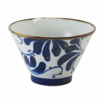 14257 波佐見焼 568碗(ゴロハチ碗) karakusa 青