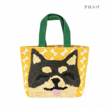 ぽこもこキャンバストート クロシバ 14223750314 ぽこもこキャンバストート クロシバ 14223750314