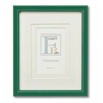 ベーシック フレーム ダブルマット付インチサイズ グリーン BS-01526(3)