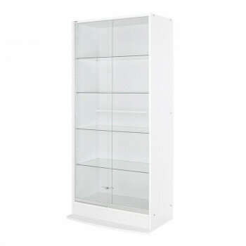 コレクションラックワイド 引き戸ハイタイプ 奥行39cm本体 CR-TH8339　W・ホワイト