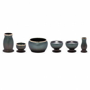 incense Burners - ステージ用 真鍮製 6点セット 香炉/2.0寸 ルミエール/抹茶マット 32O720Y500064