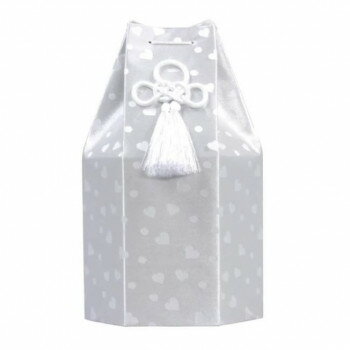 ペット供養 六角袋 ハートホワイト 7寸 12入 060329