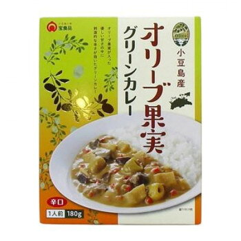 宝食品 小豆島産 オリーブ果実グリーンカレー 180g×30セット