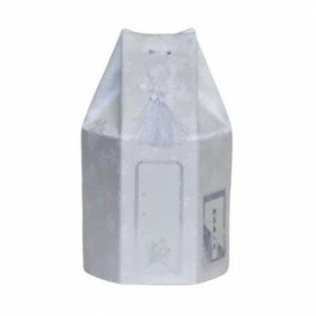 ペット供養 六角袋(サクラ柄) ホワイト 3寸 12入 060543