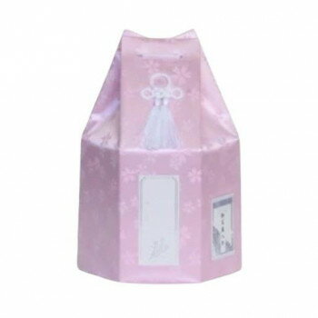 ペット供養 六角袋(サクラ柄) ピンク 4寸 12入 060552