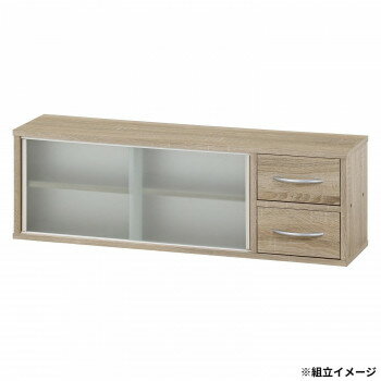 カウンター上収納ラック 90幅 オーク 52285