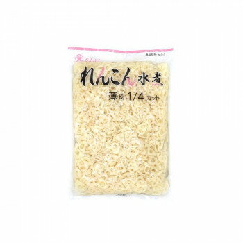 タチバナ食品 水煮 薄切れんこん1/4カット 1000g×10入 S-3-3