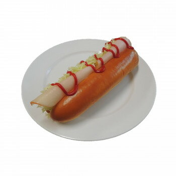 食品サンプルホットドックの食品サンプルです。サイズ縦22×横22×高さ6cm個装サイズ：24×24×6cm重量310g個装重量：350g素材・材質軟質塩化ビニール生産国日本fk094igrjs