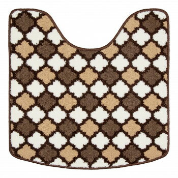 Toilet Mats - カキウチ SELECT JUST FIT モロッカン トイレマット ブラウン 60×60cm