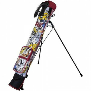 カッコかわいいお洒落なセルフスタンドケース!残り100ヤード前後のキャディー代わりにおすすめです!すぐ傍に必要なクラブを置いておけるからわざわざカートに戻ったりする必要がありません。周りに気をつかうことなくクラブを変えることができ、クラブをコースに置き忘れることもありません。だから、セルフプレーをもっと快適にお楽しみ頂けます!車に積んでおいてもかさばらないコンパクトサイズです!サイズ全長:約80cm個装サイズ：15×15×90cm重量約1.0kg個装重量：1100g素材・材質ポリエステル仕様クラブ収納本数:4〜5本収納可能持ちやすいフック式ハンドルグローブホルダー&フック付き小物ポケット付きショルダーベルト付きスタンドストッパー付き生産国中国fk094igrjs