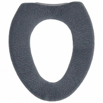 カキウチ SELECT JUST FIT トイレ便座カバーO型 チャコール O型