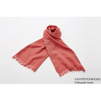 みやざきタオル 今治マフラー スラブ 160cm×34cm No.22 ローズ