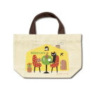糸井忠晴 コットン ランチバッグ「NEKO CAFE」 IT-01033(3)