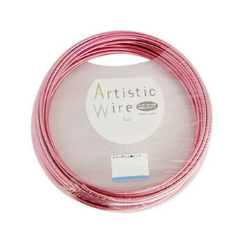 Artistic Wire(アーティスティックワイヤー)　カラーアルミ線　ピンク　1.5mm×10m