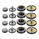 ホック一撃用ホック玉13mm 4入り 黒ニッケル H13PHBKK 606936