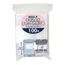 ジャパックス 書き込めるチャック付ポリ袋 透明 WGG-4 100枚入