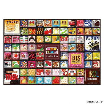 お馴染みのお菓子がパズルにお馴染みのお菓子がずらりと並んだ、楽しいジグソーパズルです。サイズ72×49cm個装サイズ：22×29×5cm重量個装重量：840g仕様ピース数:1000ピースパネルNo.101(C)チロルチョコ生産国日本fk094igrjs