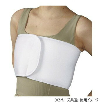 伸縮の少ないタイプの胸部固定帯です。わずかに伸縮する素材を使用していますので、不快な圧迫がありません。保温力、吸湿性があり、装着が目立ちにくい形状の胸部固定帯です。つなぎがなく、脇部をカットしてあるので、フィット性に優れています。サイズ個装サイズ：17×21×6cm重量個装重量：73g生産国日本fk094igrjs