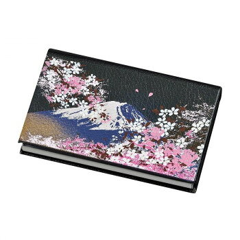 まえじゅう漆器 カードケース 富士桜 3V-339