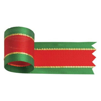 おすすめ赤と緑、アクセントにゴールドのラインが入ったクリスマスカラーのリボンです。※リボンは製造過程において、表記サイズより幅1mm前後のサイズ誤差が生じる場合がございます。あらかじめご了承ください。サイズ幅24mm×長さ25m個装サイズ：10.4×10.4×2.9cm重量個装重量：60g素材・材質繊維:レーヨン、ナイロン生産国日本fk094igrjs