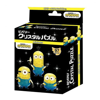 完成後はインテリアとしてこのパズルは透明のピースを組み上げる立体ジグソーパズルです。完成すると、クリスタルのように美しく輝くインテリアとして楽しめます。大人気のミニオンズが出来上がります。スチュアート、ケビン、ボブの三体セット。サイズ個装サイズ：11×15×6cm重量個装重量：147g仕様97ピース対象年齢:7歳以上生産国中国fk094igrjs