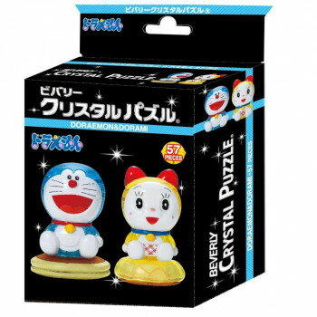 完成後はインテリアとしてこのパズルは透明のピースを組み上げる立体ジグソーパズルです。完成すると、クリスタルのように美しく輝くインテリアとして楽しめます。大好物のどらやきとメロンパンの台座に乗った、ドラえもんとドラミの可愛らしい姿が出来上がります。サイズ個装サイズ：11×15×6cm重量個装重量：135g仕様57ピース対象年齢:7歳以上生産国中国fk094igrjs