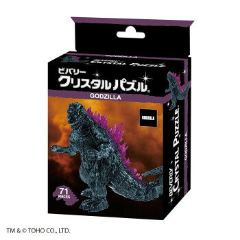 完成後はインテリアとしてこのパズルは透明のピースを組み上げる立体ジグソーパズルです。完成すると、クリスタルのように美しく輝くインテリアとして楽しめます。歴代ゴジラの中でも背びれが鋭く迫力あるゴジラ(1999)が出来上がります。サイズ個装サイズ：11×15×6cm重量個装重量：187g仕様71ピース対象年齢:7歳以上生産国中国fk094igrjs