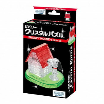 完成後はインテリアとしてこのパズルは透明のピースを組み上げる立体ジグソーパズルです。完成すると、クリスタルのように美しく輝くインテリアとして楽しめます。完成した家の屋根にスヌーピーが乗せられます!サイズ個装サイズ：10×15×5cm重量個装重量：190g仕様51ピース対象年齢:7歳以上生産国中国fk094igrjs