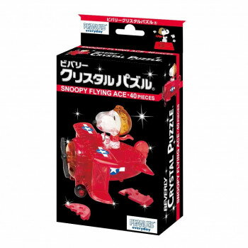 完成後はインテリアとしてこのパズルは透明のピースを組み上げる立体ジグシーパズルです。完成すると、クリスタルのように美しく輝くインテリアとして楽しめます。複葉機に乗って大空を駆け巡るクールなスヌーピーが出来上がります。サイズ個装サイズ：10×15×5cm重量個装重量：127g仕様40ピース対象年齢:7歳以上生産国中国fk094igrjs