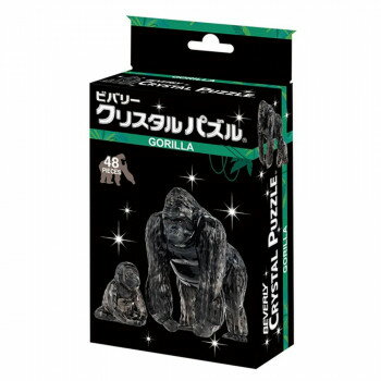 完成後はインテリアとしてこのパズルは透明のピースを組み上げる立体ジグソーパズルです。完成すると、クリスタルのように美しく輝くインテリアとして楽しめます。仲よく寄り添うゴリラの親子が完成します。サイズ個装サイズ：10×15×5cm重量個装重量：135g仕様48ピース対象年齢:7歳以上生産国中国fk094igrjs