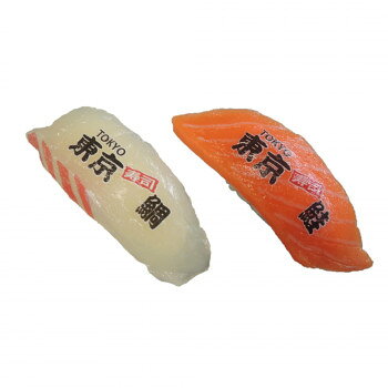 磁铁 - 日本職人が作る 食品サンプル ご当地寿司マグネット東京 鯛・鮭 IP-583