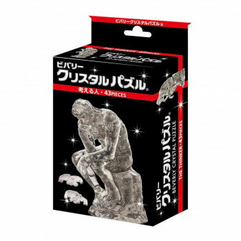 完成後はインテリアとしてこのパズルは透明のピースを組み上げる立体ジグソーパズルです。完成すると、クリスタルのように美しく輝くインテリアとして楽しめます。ロダンの名作、考える人が出来上がります。サイズ個装サイズ：10×15×5cm重量個装重量：155g仕様43ピース対象年齢:14歳以上生産国中国fk094igrjs