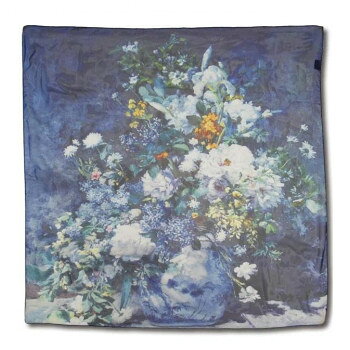 名画スカーフ ルノワール「大きな花瓶」 AS-01005