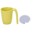 シンカ(信濃化学工業) ユニバーサルデザイン食器 マグカップ大「きはだ」×3個(PP-389蓋付) 971