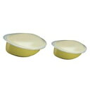 シンカ(信濃化学工業) ユニバーサルデザイン食器 ライフ15cm「黄」(蓋付)&ライフ12cm「黄」(蓋付) 2901・2902