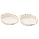 シンカ(信濃化学工業) ユニバーサルデザイン食器 16cm 皿「水玉」×2枚 951-MI