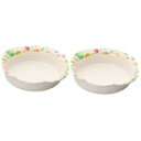 シンカ(信濃化学工業) ユニバーサルデザイン食器 14cm 深皿「水玉」×2枚 955-MI