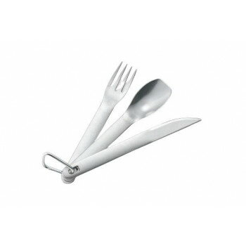 「キャッチフィールド」カラビナ付キャンプカトラリーセット CF-106