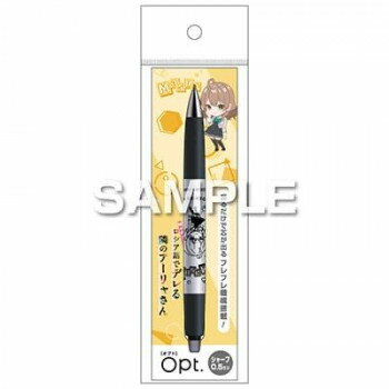 振るだけで芯が出るシャープペンシルパイロット独自のフレフレメカを搭載。振るだけで芯が出るので持ち替えることなくノンストップ筆記が可能です。サイズ全長150mm(軸径最大12.2mm)個装サイズ：21×6×2cm重量23g個装重量：23g素材・材質グリップ:ラバー軸さや:リサイクル樹脂仕様(C)SunsunsunMomoco/KADOKAWA/Alya-san Partners【シャープ芯】0.5mm【替ゴム】パイロットHERFN-710生産国日本fk094igrjs