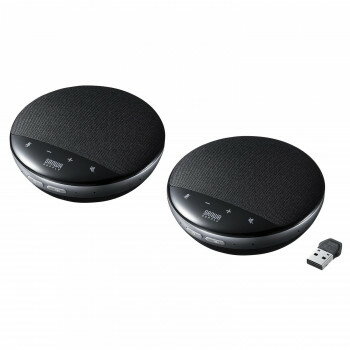 サンワサプライ ワイヤレス会議スピーカーフォン 2台セット MM-WLMSPSET