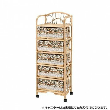 Laundry Containers - 今枝商店　Romantic Rattan　籐ランドリー 5段　E3301