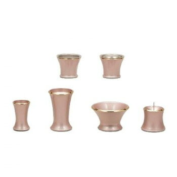 ALTE MEISTER　アルテマイスター　仏具　カヌレ　6点セット　　小　ピンク　41204