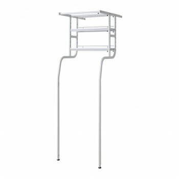 Laundry Racks - 弘益(KOEKI) UTILITY 立て掛け洗濯機ラック スチールラック ホワイト TKR5718WH